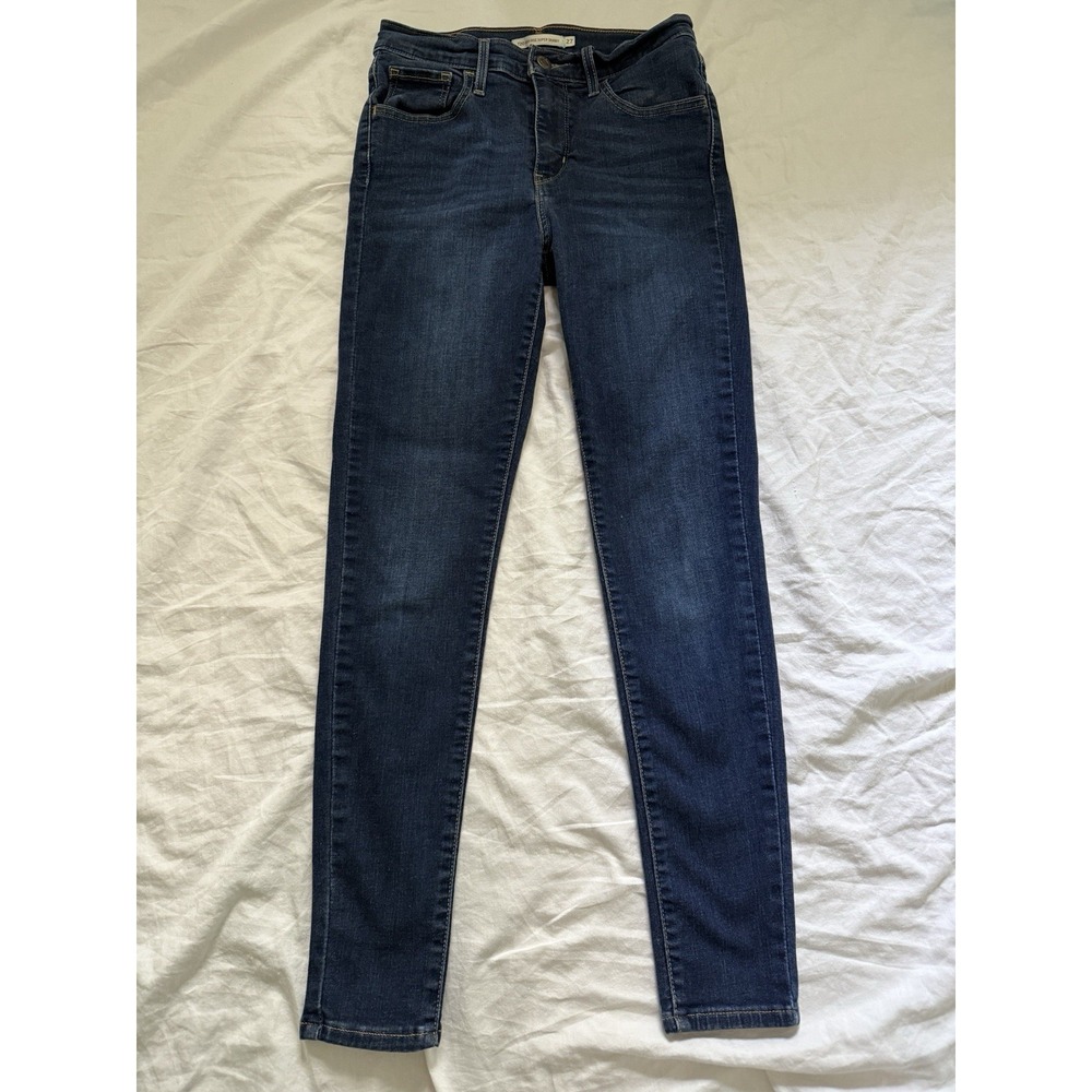 Levis 720 Jeans Size 27 Womens High Rise Super Skinny Blue Denim Jeans Read